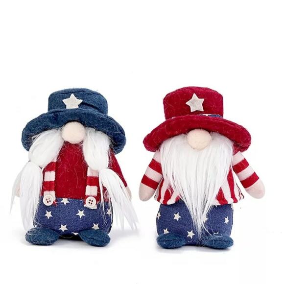 Gnome 4th of July decor 2pc - Picture 1 of 6